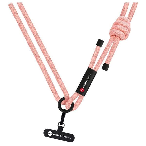 Forcell Crossbody Mobil Remsnor med Justerbar Længde - Pink Rosa