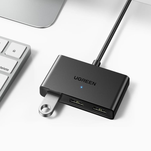 Ugreen HUB USB 2 Inputs Till 3x USB Outputs  - Svart