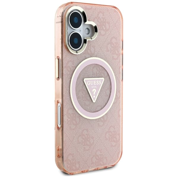 Guess Mobilskal till iPhone 16 Magsafe Glitter - Rosa Rosa