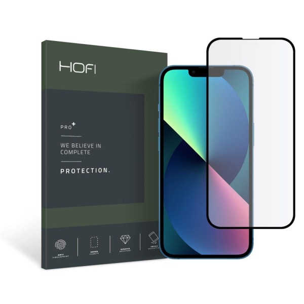 Hofi Pro Plus Skærmbeskytter i hærdet glas iPhone 13 & 13 Pro - Sort Black
