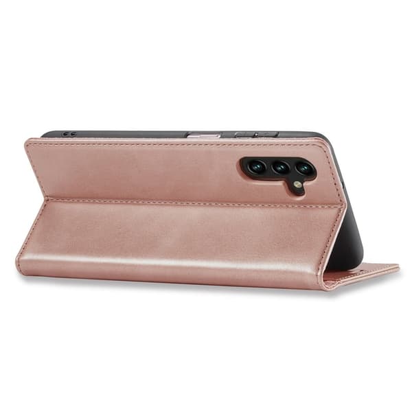 LC.IMEEKE Samsung Galaxy S24 FE Plånboksfodral Konstläder - Roséguld