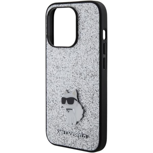 Karl Lagerfeld iPhone 15 Pro Mobiltaske Fast Glitter Metal Pin
