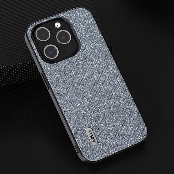 ABEEL Mobilskal till iPhone 14 Pro Max Shockproof PU Läder Grå