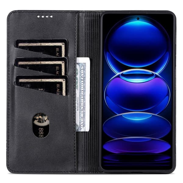 AZNS Samsung Galaxy A16 Plånboksfodral Konstläder - Svart