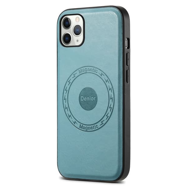 DENIOR Mobilskal till iPhone 11 Pro Max i PU-läder - Blå