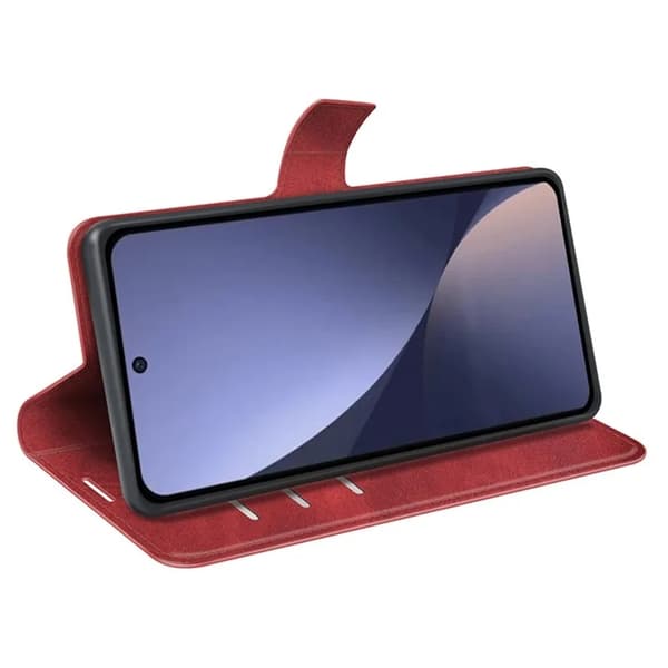 Xiaomi 13 Plånboksfodral Calf Texture Flip - Röd Röd