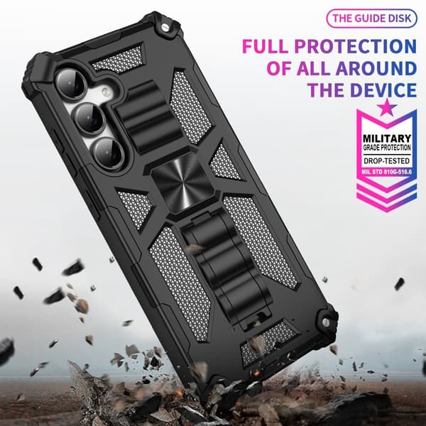 Mobilskal för Samsung Galaxy S26 Kickstand Stöttålig PC + TPU - Röd