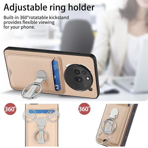 For Mobilskal till Nothing Phone (3a) Pro Äkta läder - Beige