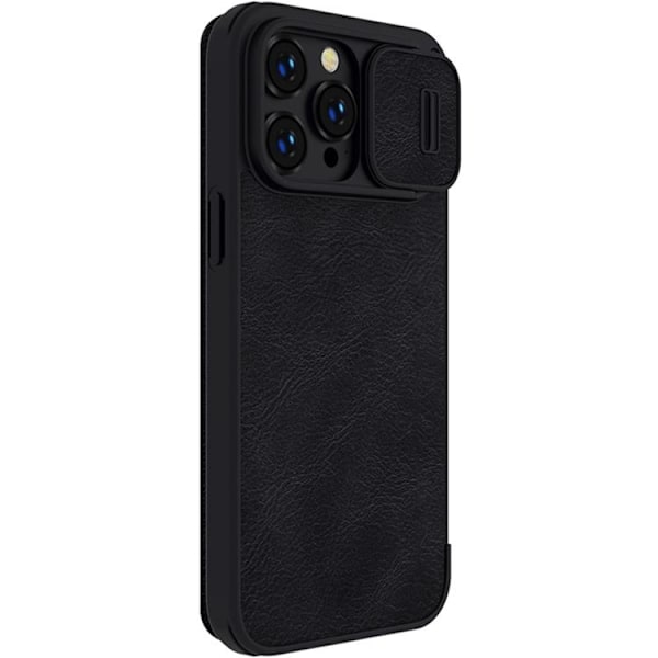 Nillkin iPhone 14 Pro Max Plånboksfodral QinPro Läder - Svart Svart