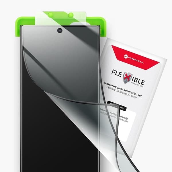 Forcell Näytönsuoja Joustava Nano Lasi Galaxy A34 5G Transparent