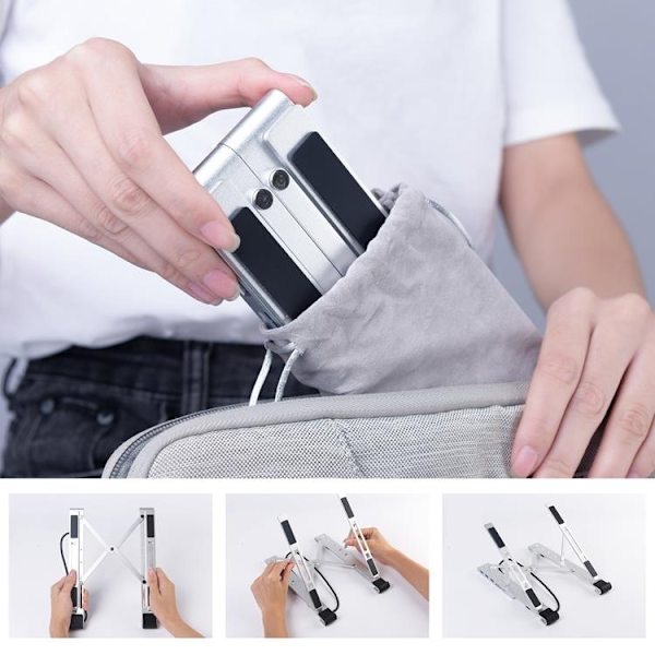 Choetech 7in1 Multifunctional HUB USB-C Till Laptop Stativ - Svart Svart