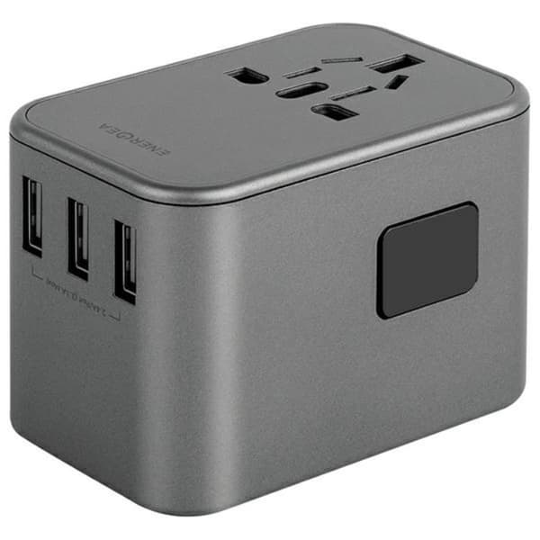 Energea Reseladdare 35.5W 2xUSB-C 3xUSB-A PD-PPS-QC 3.0 Svart