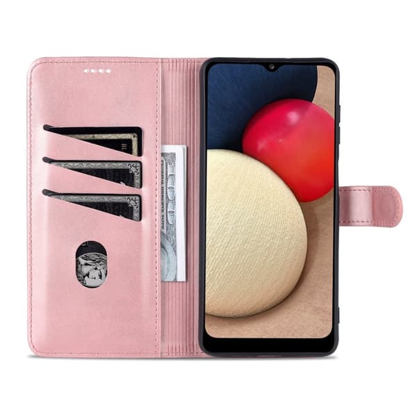 AZNS Samsung Galaxy A14 5G Plånboksfodral Konstläder - Roséguld