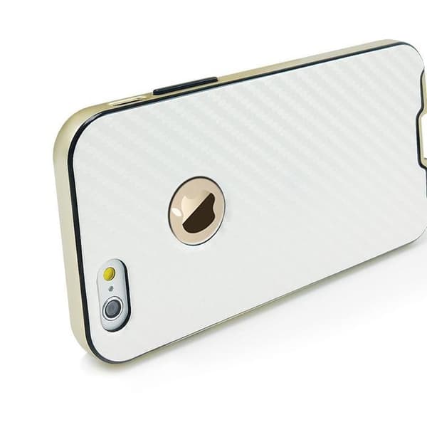 Mercury Bumper Skin Skal till Apple iPhone 6 / 6S  - Vit White