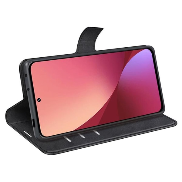 Magnetic Clasp Plånboksfodral Xiaomi 12 Pro - Svart
