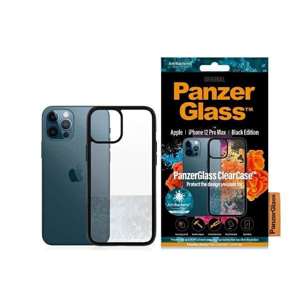 PanzerGlass Mobilskal till iPhone 12 Pro Max Antibacterial - Svart