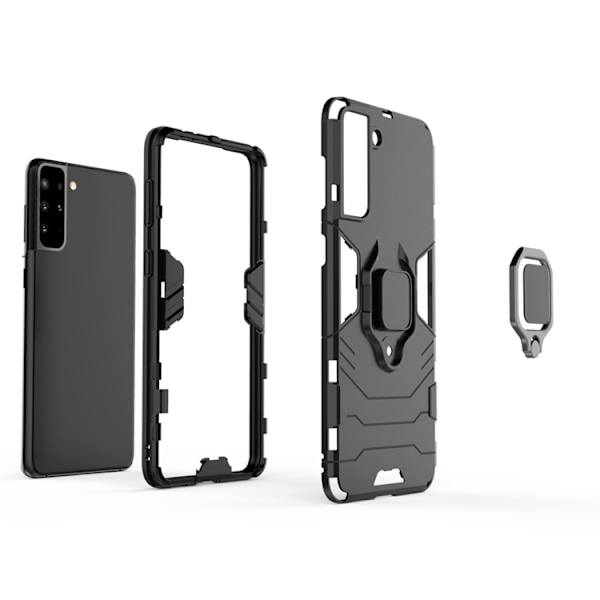 Galaxy S22 Plus Skal Ring Armor - Svart Svart
