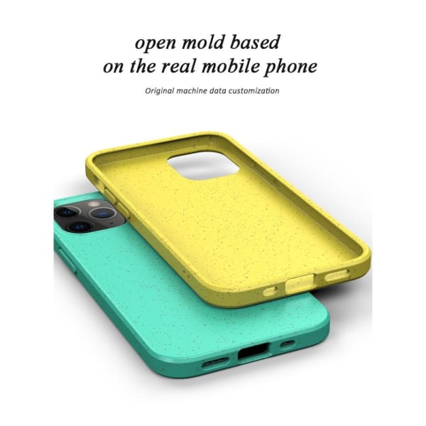 Wheat Straw Miljøvenlig mobiltaske til iPhone 12 Pro Max - Gul