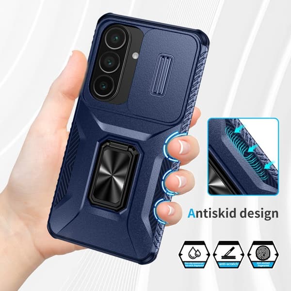 Mobilskal för Samsung Galaxy S26 Plus Kickstand TPU + PC - Blå