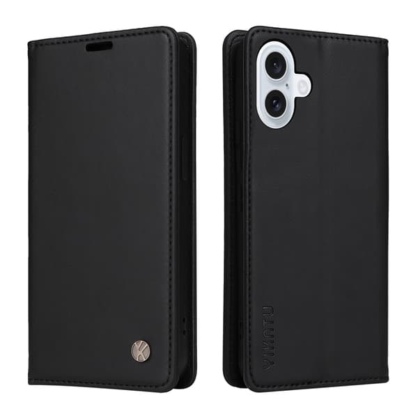 Yikatu iPhone 17 Plånboksfodral Closure - Svart Svart