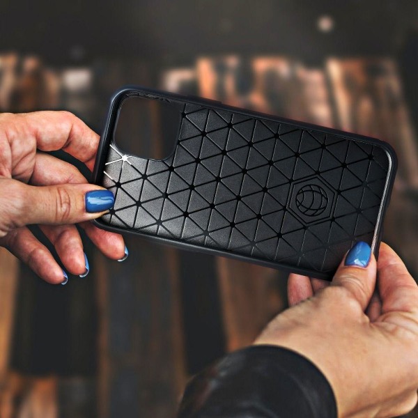 Huawei P20 Pro Cover Forcell Carbon pehmeä muovi - musta