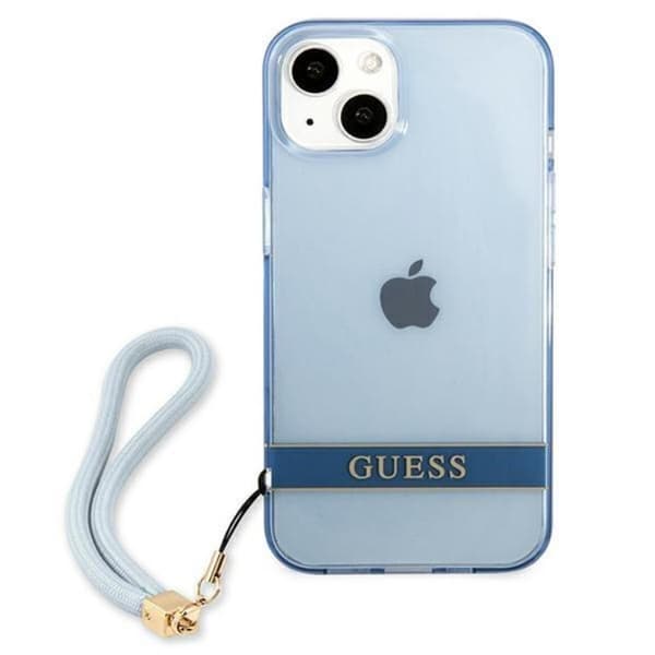 Guess iPhone 13 mini Skal Translucent Stap - Blå Blå