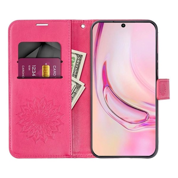 Galaxy A15 5G Plånboksfodral Mezzo Mandala - Magenta