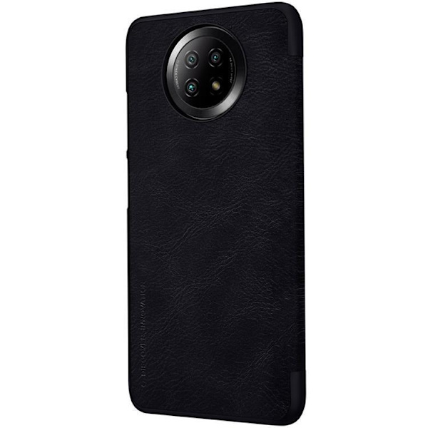 Nillkin Qin Läder Fodral Xiaomi Redmi Note 9T 5G - Svart Svart