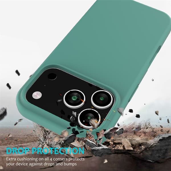 Mobilskal till iPhone 17 Pro Liquid Silikon - Grön Grön