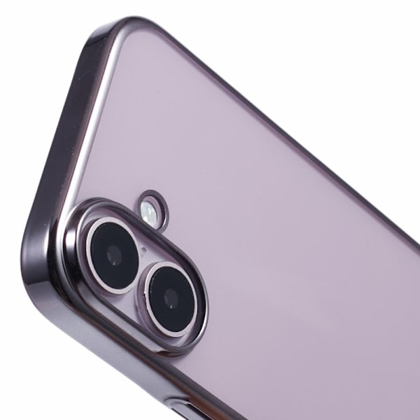 X-LEVEL Mobilskal till iPhone 16 Hård PC Transparent Stöttålig Grå