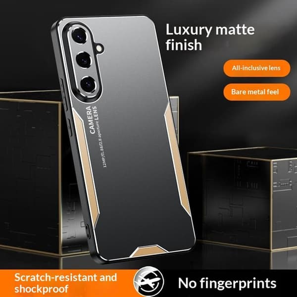 Mobilskal för Samsung Galaxy S26 Plus Aluminiumlegering TPU - Guld