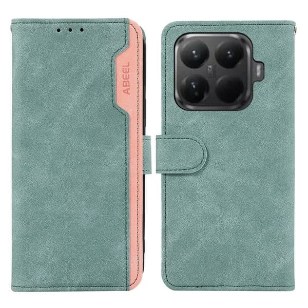 ABEEL Xiaomi 15T Pro Plånboksfodral Splicing Konstläder RFID-Skydd Blå