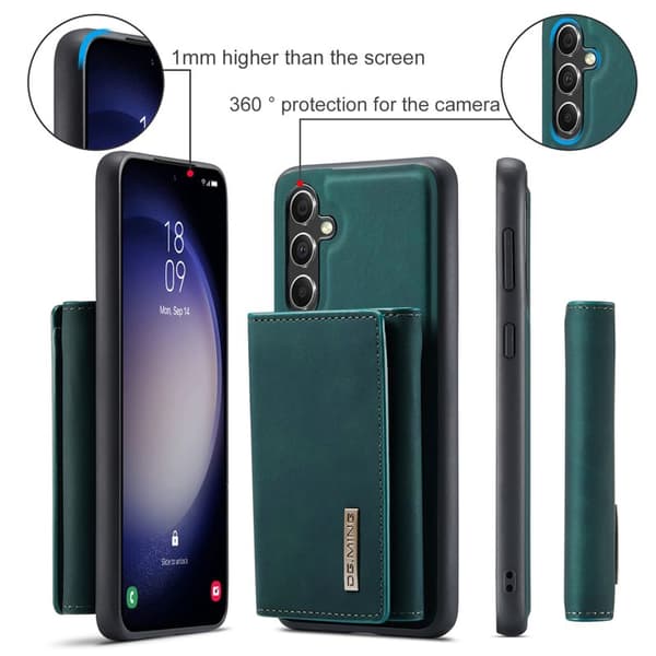 DG.Ming Plånboksfodral för Samsung Galaxy S26 Magnetiskt PU + TPU - Grön