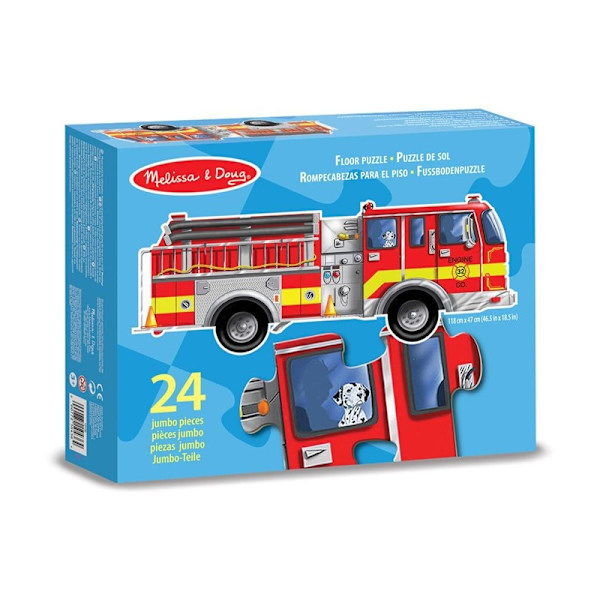 MND 24 Pcs Floor Puzzle Giant Fire Engine