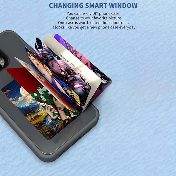 Mobilskal till iPhone 16 Pro Max E Ink 4-Color Display - Vit Vit