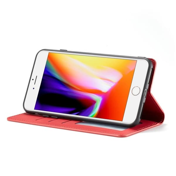 FORWENW Fantasy Series iPhone 8 Plus Plånboksfodral Konstläder - Röd