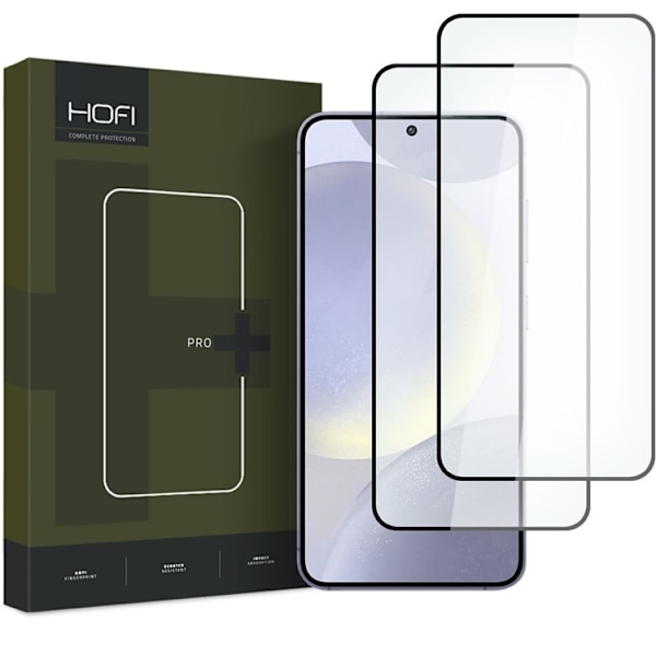 [2-Pack] Hofi Galaxy S24 Plus Skärmskydd i Härdat Glas Pro Plus Svart