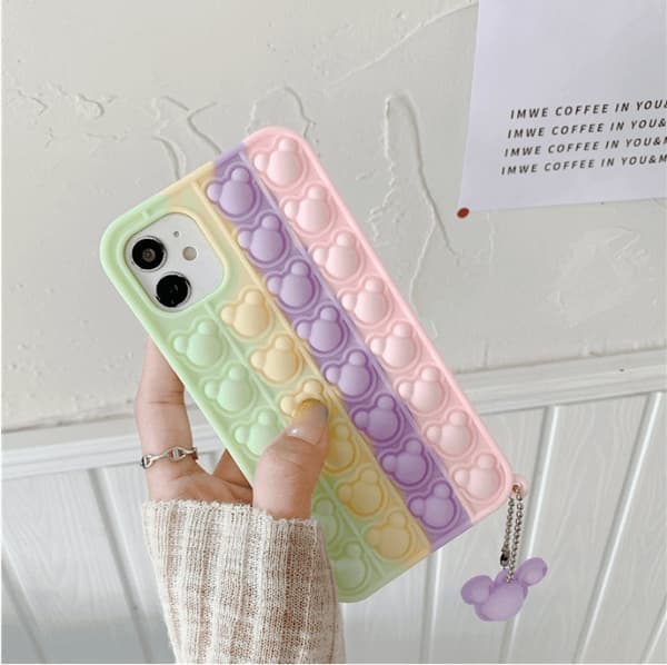 Panda Pop it Fidget Multicolor Skal till iPhone 13 Pro Max - Lila Lila
