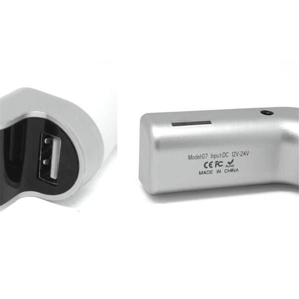 Bil Bluetooth MP3-Spelare FM-Sändare USB-Billaddare G7 - Silver Silver