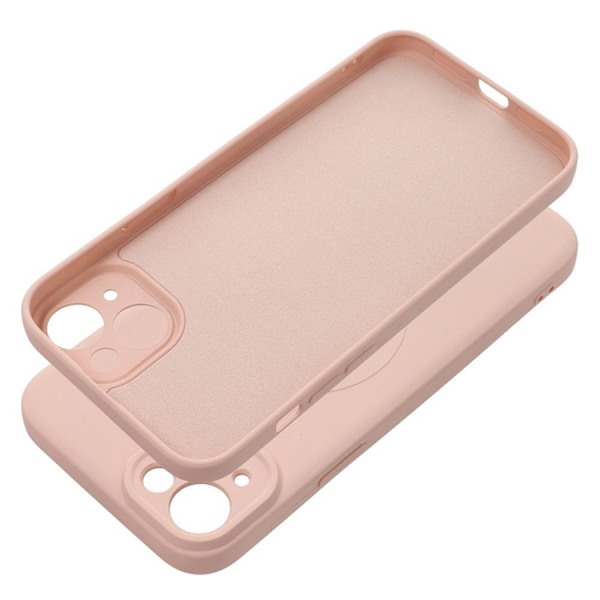 iPhone 15 Mobilskal Magsafe Silikon - Rosa