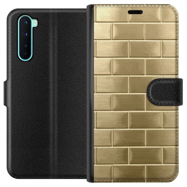 Plånboksfodral till OnePlus Nord med Gyllene Murstenar