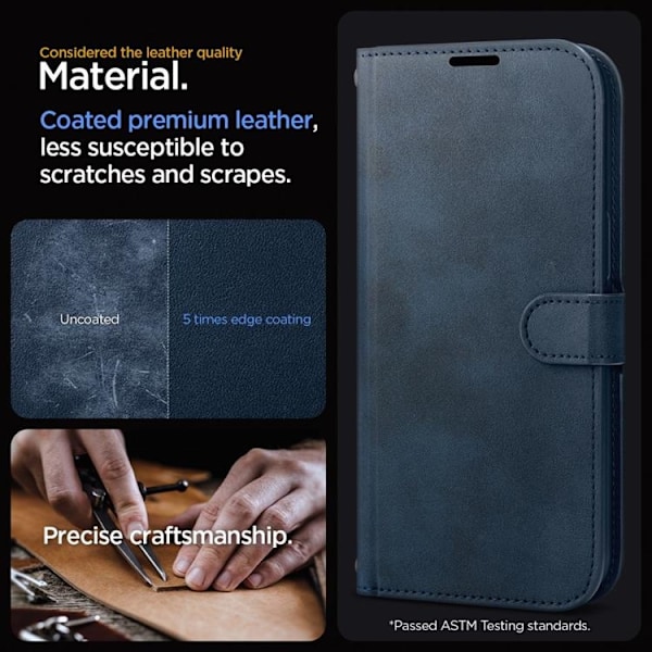Spigen iPhone 15 Pro Plånboksfodral 'S' Pro - Navy