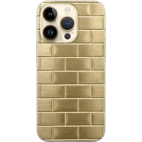 Mobilskal till Apple iPhone 15 Pro med Gyllene Murstenar