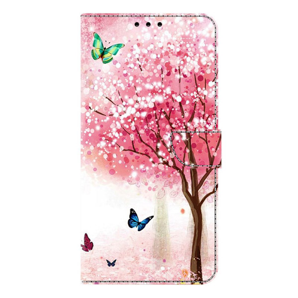 Plånboksfodral för Samsung Galaxy S26 Plus Fällbart Ställ - Kirsebärsblomma