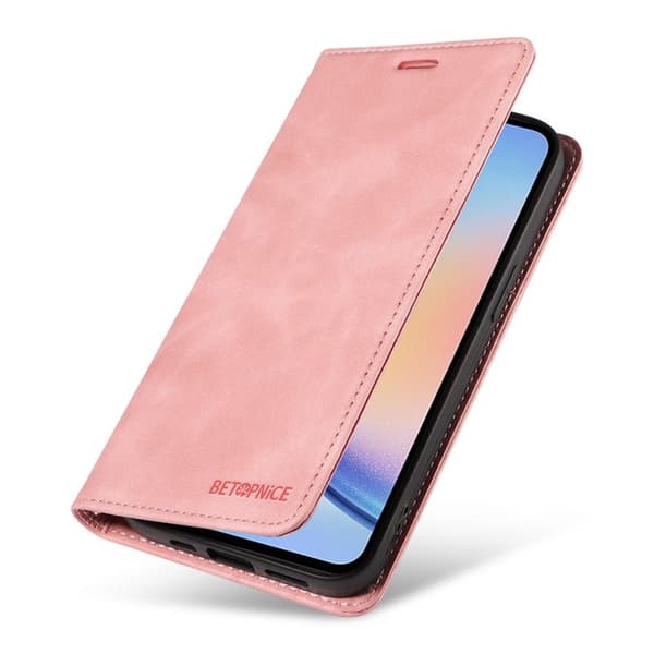 BETOPNICE 003 för Samsung Galaxy A34 5G Plånboksfodral Konstläder - Rosa