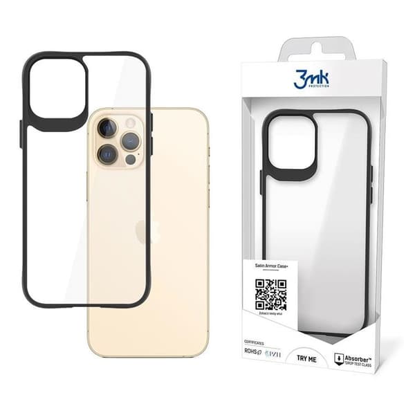 3MK iPhone 12 Pro Max Skal Satin Armor Plus - Klar Transparent