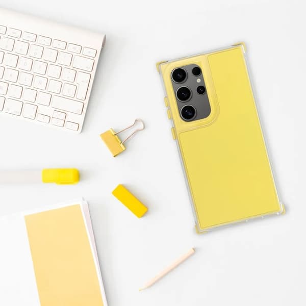 Telefontaske til Xiaomi Redmi Note 14 Pro/14 Pro Plus Matrix - Gul Gul