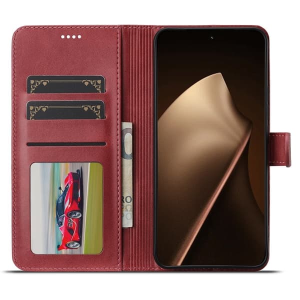 LC.IMEEKE Xiaomi 15T Pro Plånboksfodral Konstläder - Rosa