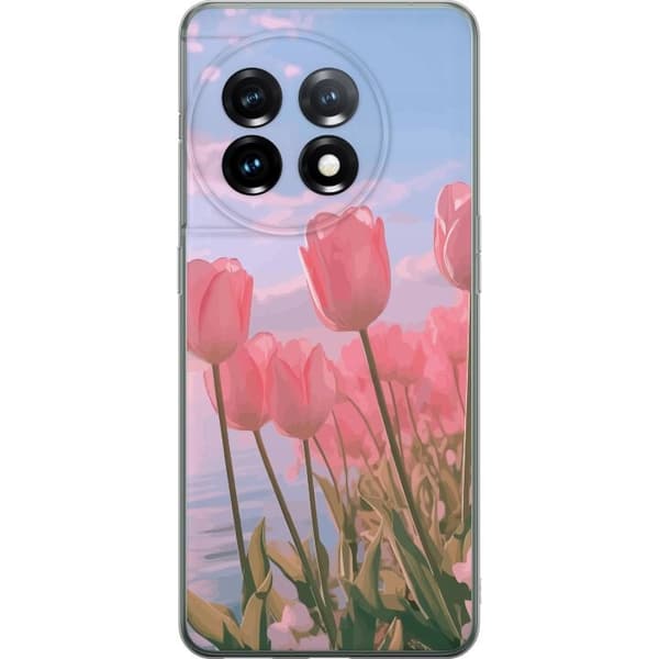 Mobilskal till OnePlus 11 med Rosa Tulpaner