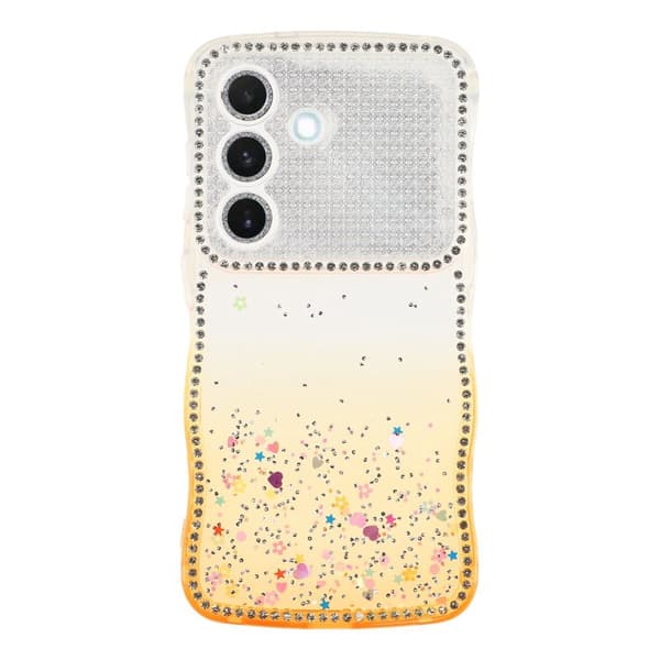 Mobilskal för Samsung Galaxy S26 Plus Glitter TPU - Gradient Gul